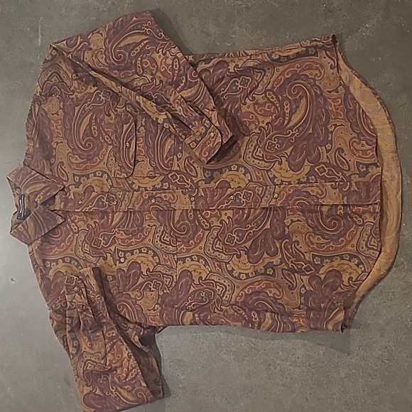 Chaps Other - VINTAGE RALPH LAUREN CHAPS PAISLEY OXFORD BUTTON DOWN SHIRT